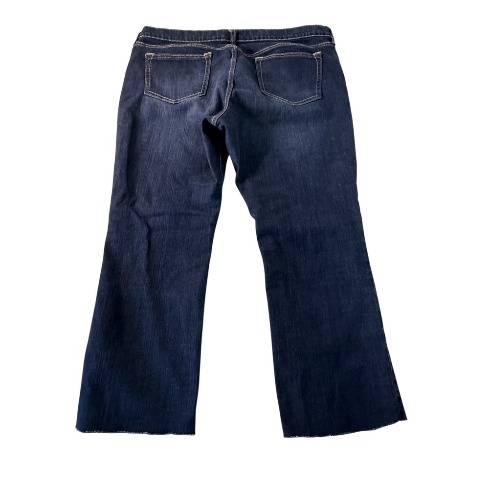 Old Navy The Diva Dark Wash Raw Hem Bootcut Jeans Womens Size 16 Regular